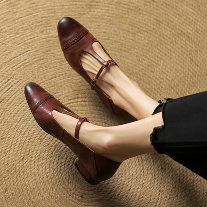 Genuine Leather Flats