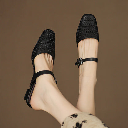 Nilda Genuine Leather Mules