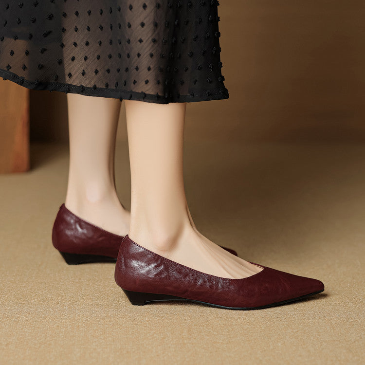 Nera Genuine Leather Flats