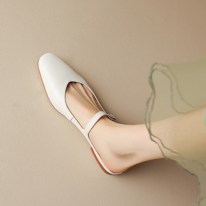 Amini Genuine Leather Mules