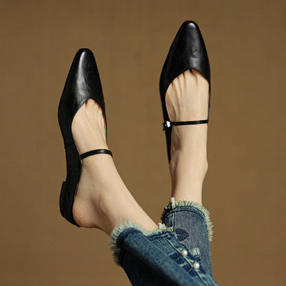 Genuine Leather Mules