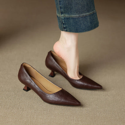 Selva Genuine Leather Heels