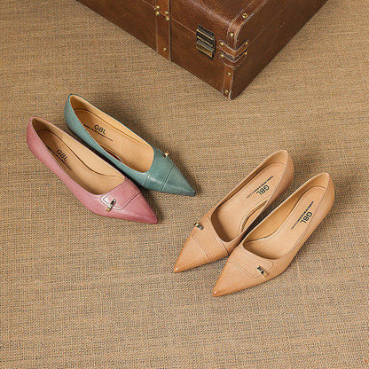 Verena Genuine Leather Heels