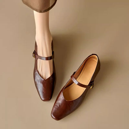 Felya Genuine Leather Heels