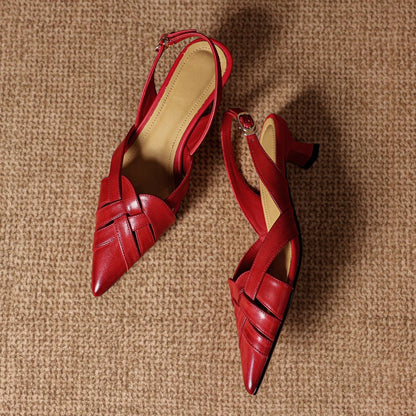Valentina Genuine Leather Heels