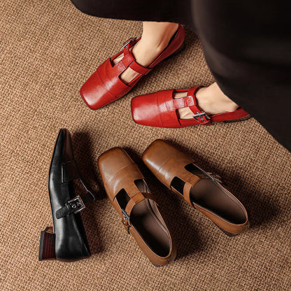 Veyra Genuine Leather Heels