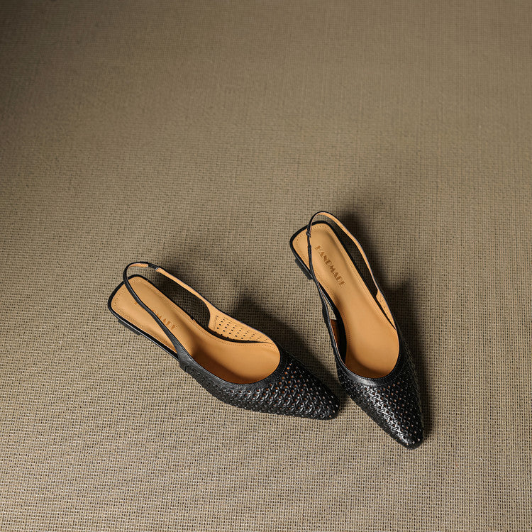 Aden Genuine Leather Slingbacks