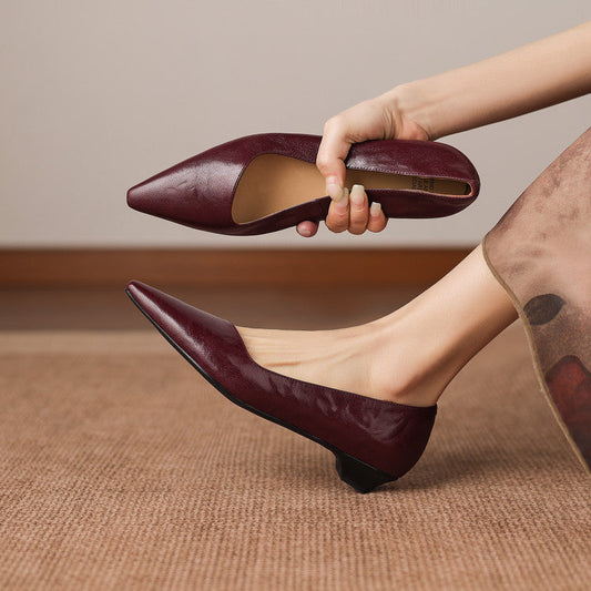 Brisa Genuine Leather Pumps