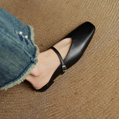 Marisol Genuine Leather Mules