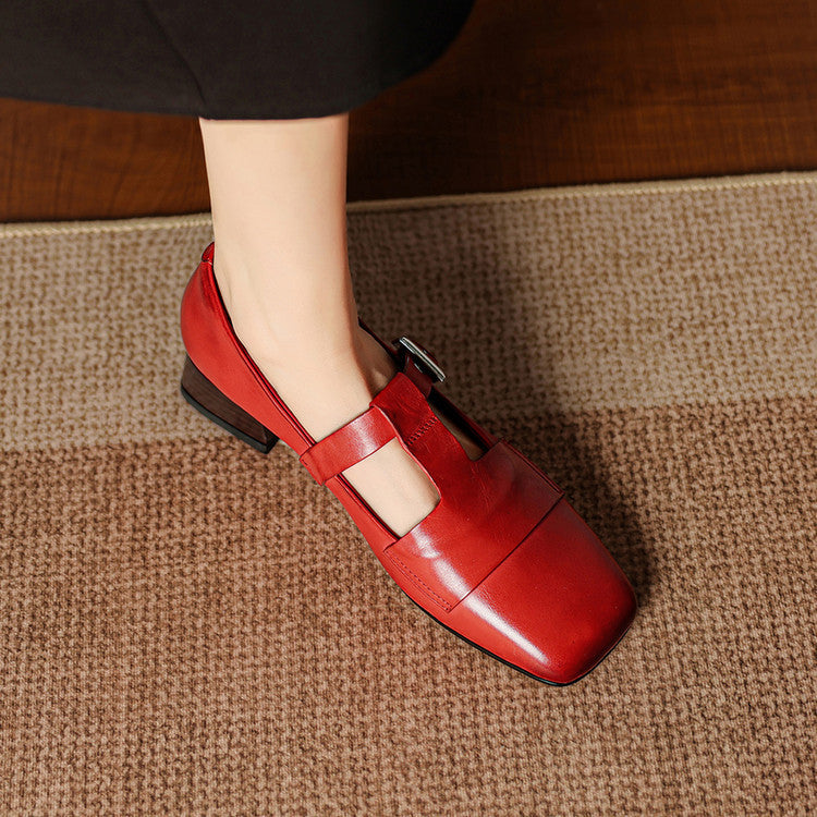 Vela Genuine Leather Heels
