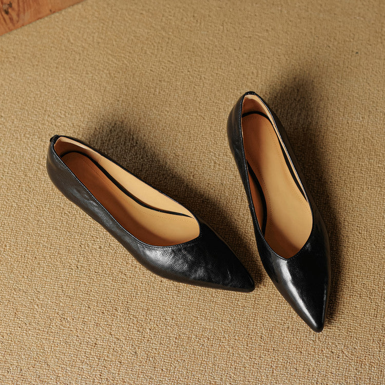 Nera Genuine Leather Flats