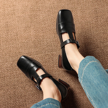 Vela Genuine Leather Heels