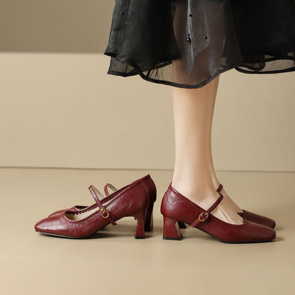 Lizel Leather Heels