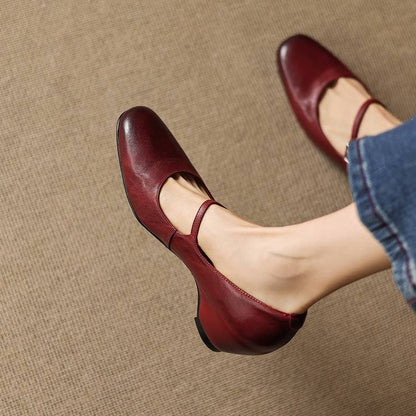 Deyra Genuine Leather Pumps