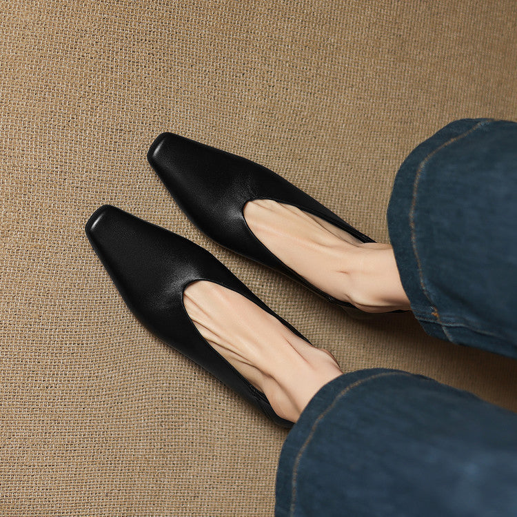 Amira Genuine Leather Flats