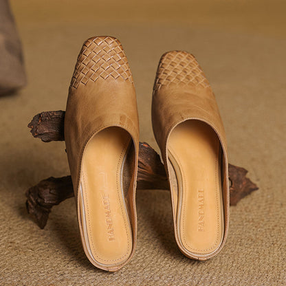 Velsa Genuine Leather Mules