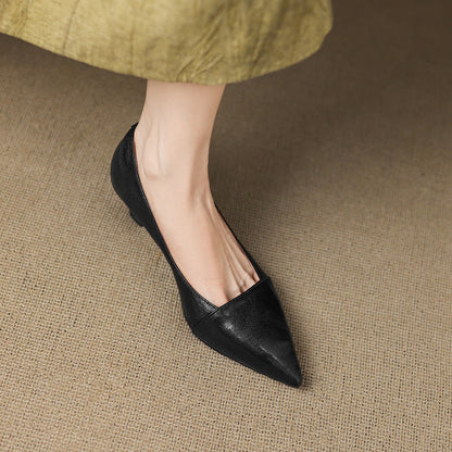 Selly Genuine Leather Heels