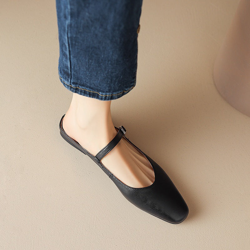 Amini Genuine Leather Mules