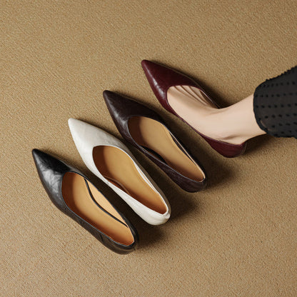 Fauna Genuine Leather Flats