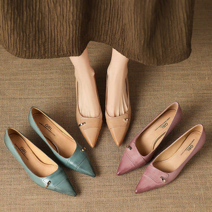 Verena Genuine Leather Heels