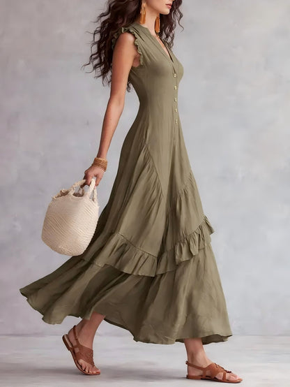 Valentina Ruffle Maxi Dress