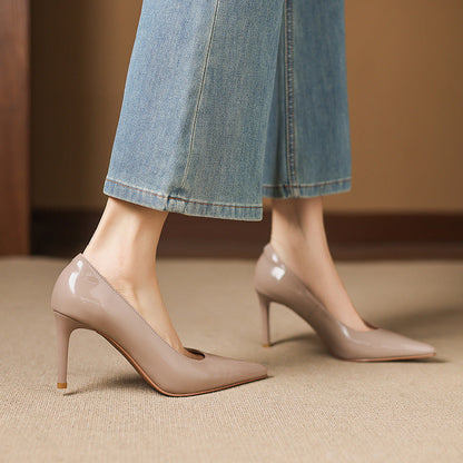 Elana Genuine Leather Heels