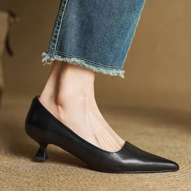 Amar Genuine Leather Heels