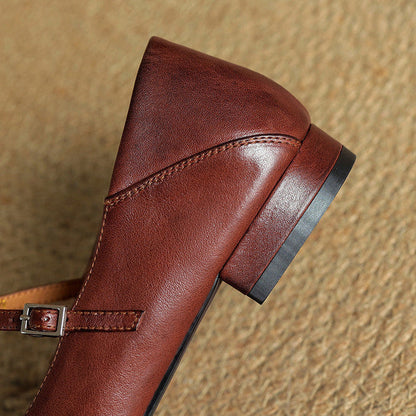 Genuine Leather Flats