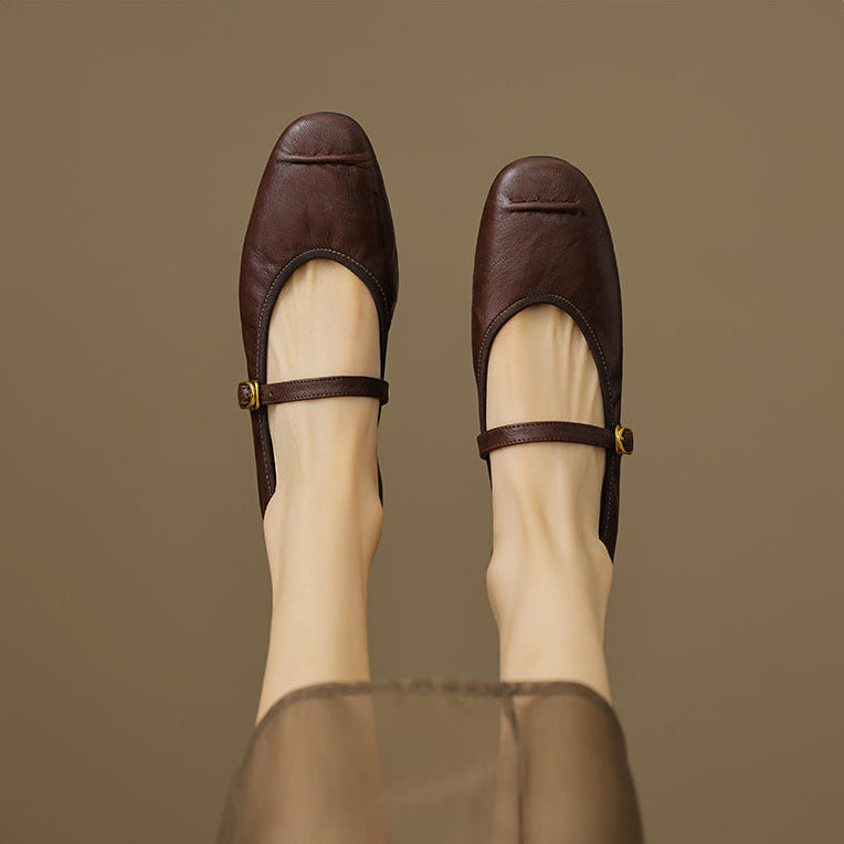 Wani Leather Flats