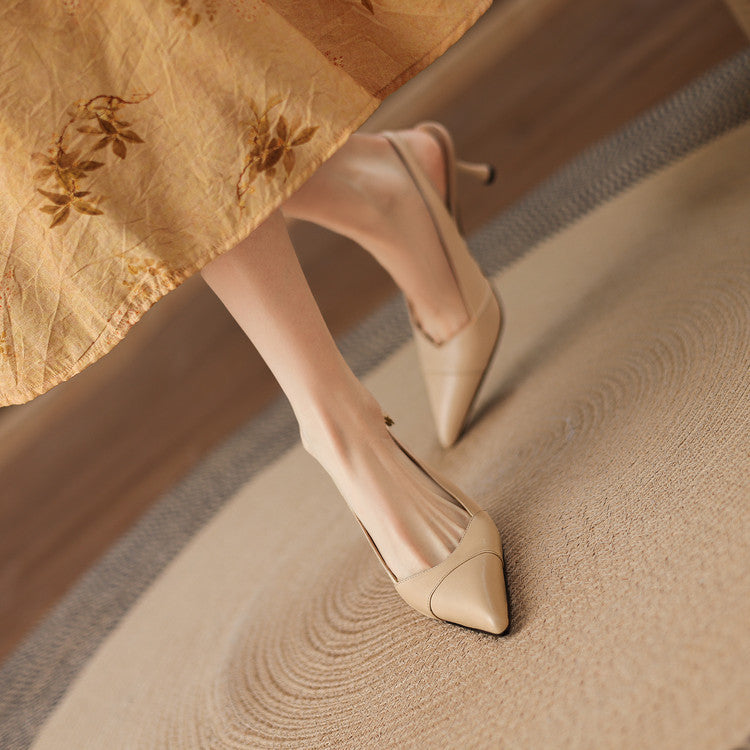 Myla Genuine Leather Heels