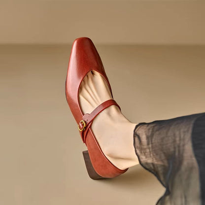 Felya Genuine Leather Heels