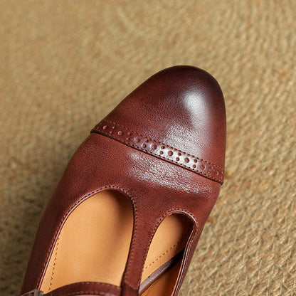 Genuine Leather Flats