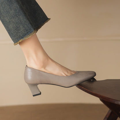 Orella Genuine Leather Heels