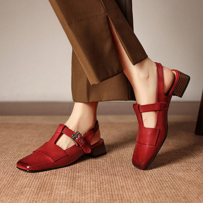 Varetta Genuine Leather Heels