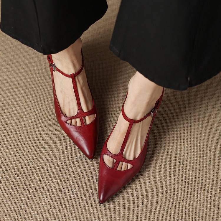 Lucia Genuine Leather Heels