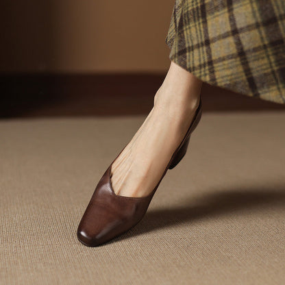 Milla Genuine Leather Heels