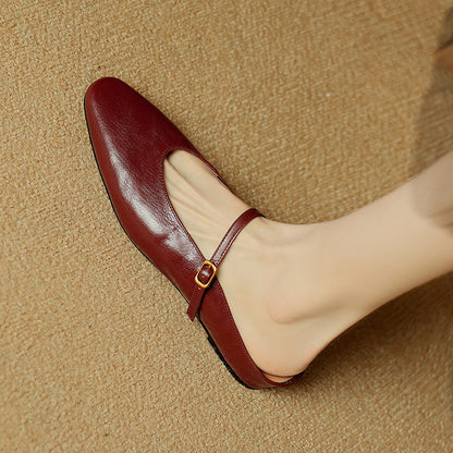 Elzor Genuine Leather Mules