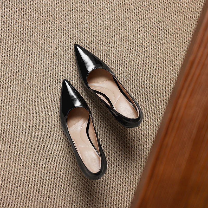 Elana Genuine Leather Heels