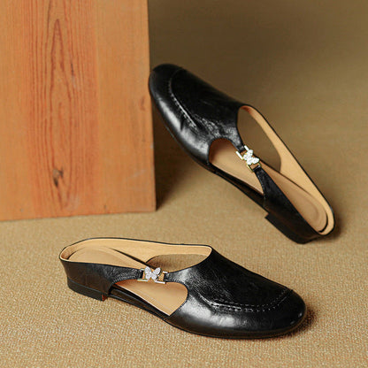 Zella Genuine Leather Mules