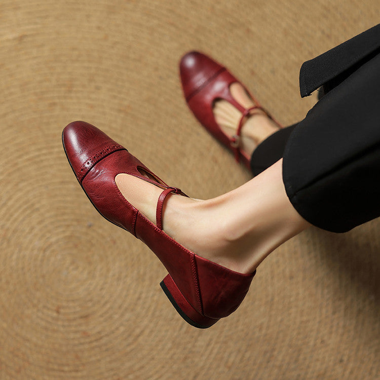 Genuine Leather Flats