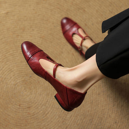 Genuine Leather Flats