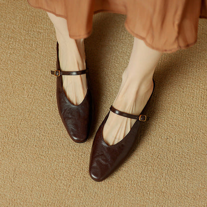 Elzor Genuine Leather Mules