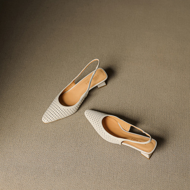 Aden Genuine Leather Slingbacks