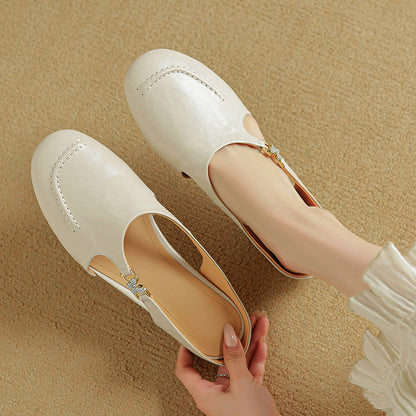 Zella Genuine Leather Mules