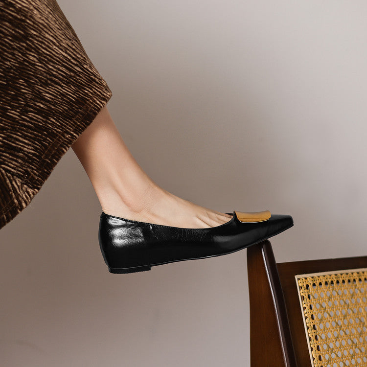 Lorea Genuine Leather Flats