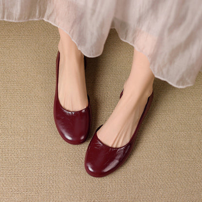 Melza Genuine Leather Flats