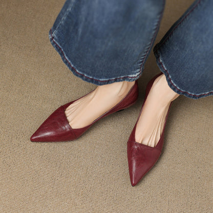 Selly Genuine Leather Heels