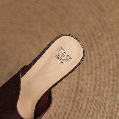 Lomar Genuine Leather Mules