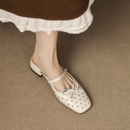 Belle Genuine Leather Mules