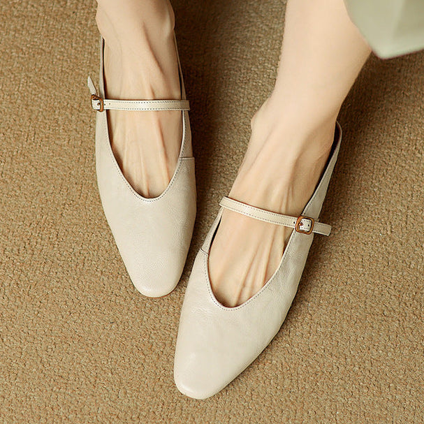 Elzor Genuine Leather Mules